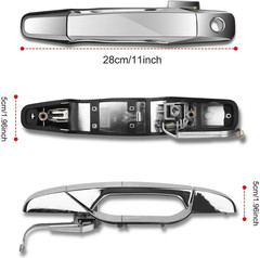 Exterior Door Handle Chrome for 2007-2014 Chevy Silverado Suburban Tahoe Avalanc