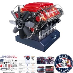 Visible Mini V8 Engine Kit – Interactive STEM Toy for Adults & Kids
