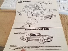 Vintage 1966 Buick Mod Stocker Model Car Instruction Sheet AMT Co.