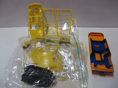 Vintage Plastic Model Parts Lot with Snake Funny Car and 1986 Corvette Indy Pace