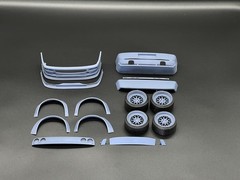 1:24 Ferrari F355 LB Widebody Kit with Wheels Transkit For 355 Fujimi & Diecast