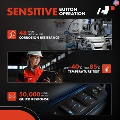 A-Premium Master Power Window Switch Compatible with Ford F-250 F-350 Super