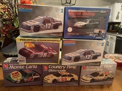 Model Kit Lot Of 7 NASCAR Sealed In Box