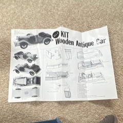 Scale Motorsport Wooden Antique Car Model Kit Packard Twelve 15 in 1993