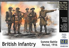 1/35 Master box 35146 – British Infantry, Somme Battle Period, 1916 – 5 Figures