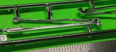 1 Pair Chrome Wheelie Bars Pro Mod Street Drag Car 1/25 AMT 1966 Chevy Nova SS