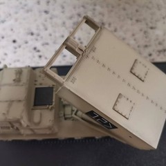 U.S. Army M270 MLRS Rocket Launcher – New, Desert Camo Model 1/72 Scale