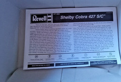 Revell Shelby Cobra 427 S/C 1/24 scale open kit sold as parts