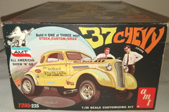 1970’S AMT 1937 CHEVY GASSER SUPERCHARGED 454 ORIGINAL MODEL KIT # T288-225 MIB