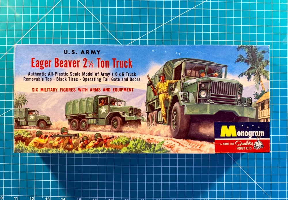 ORIGINAL MONOGRAM 4 STAR NO PM22-169 EAGER BEAVER 21/2 TON TRUCK 1957 MODEL KIT
