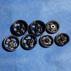 🌟 Slotted Mag Wheels 1:25 or 1:24 Scale 1000s Model Car Parts 4 Sale