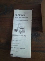 Snap Fit Over The Road Ford CL-9000 Sleeper Lindberg HO Scale Model Kit # 1047