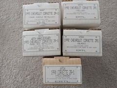 Corvette ZR1 Promos, Set of 5,1990,1992,1992,1993,and1995