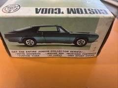 Vintage AMT 1/43 Junior Collector T104 Plymouth Custom Cuda *OPEN BOX*