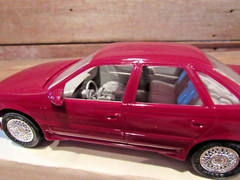 Vintage 1989 AMT FORD TAURUS SHO CURRANT RED DEALER PROMOTIONAL CAR-MIB