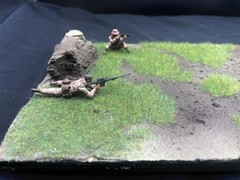1/35 Scale Military Diorama Base Terrain Display Model Soldiers Figures Diecast