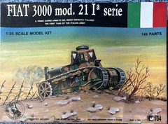 Tauromodel Fiat 3000 Mod. 21 Iª Serie 1:35 Military Tank Plastic Kit 104