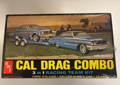 AMT Cal Drag Combo 1/25 Model Kit Ford Galaxie & Falcon Funny Car Drag Racing NO