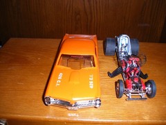 ADULT CUSTOM BUILT 1967 PONTIAC GTO FUNNY CAR MODEL 1/25 NEW
