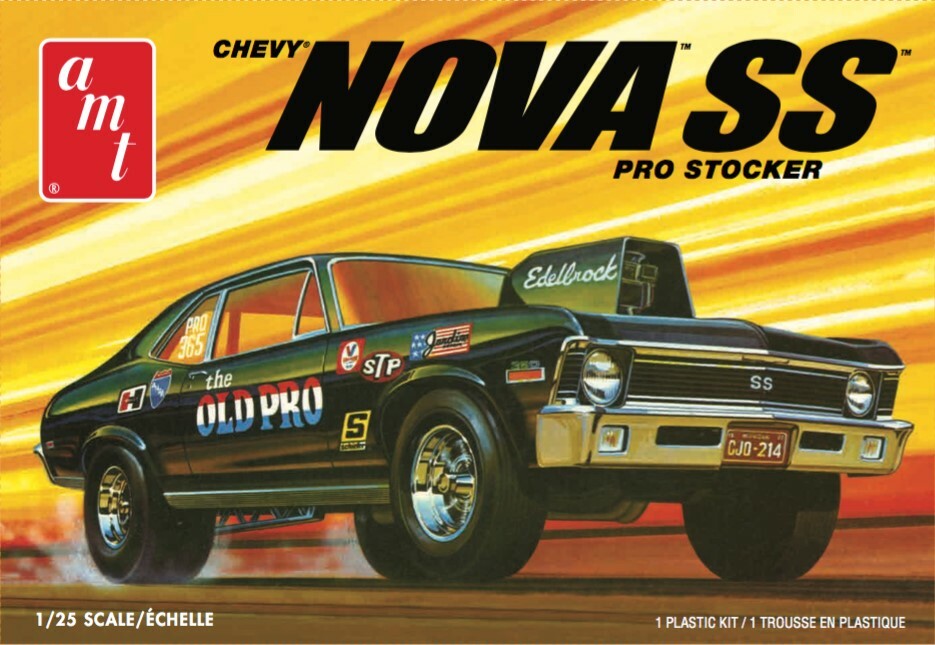 AMT 1142M 1/25 1972 Chevy Nova SS Old Pro Model Kit