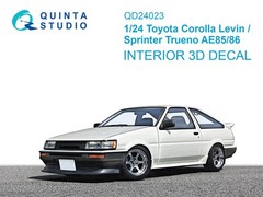 Quinta Studio 1/24 Toyota Levin Trueno AE85 AE86 3D Interior Color Decal Aoshima