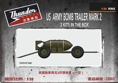 Thunder TM32002 1/32 Scale US Army Bomb Trailer Mark 2 (Set of 2) Model Kit