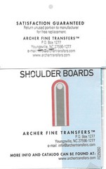 Archer Late War Medical Troops Shoulder Boards Transfers Decals FG35050E