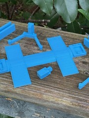 1/24 Two Post Automotive Lift Kit 1:24 Scale Garage Diorama Mechanic Tool Parts