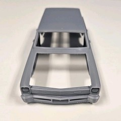 ABS-LIKE RESIN 3D PRINTED 1/25 1966 CHEVY II NOVA WAGON WITH FLAT HOOD