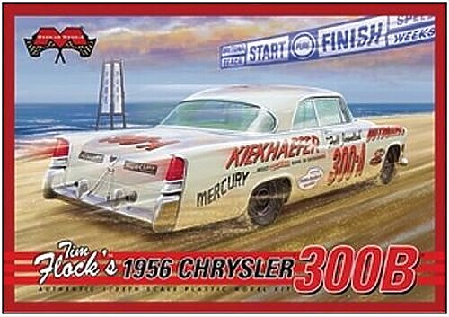 Moebius 1956 Chrysler 300B Tim Flock – Plastic Model Car Kit – 1/25 Scale