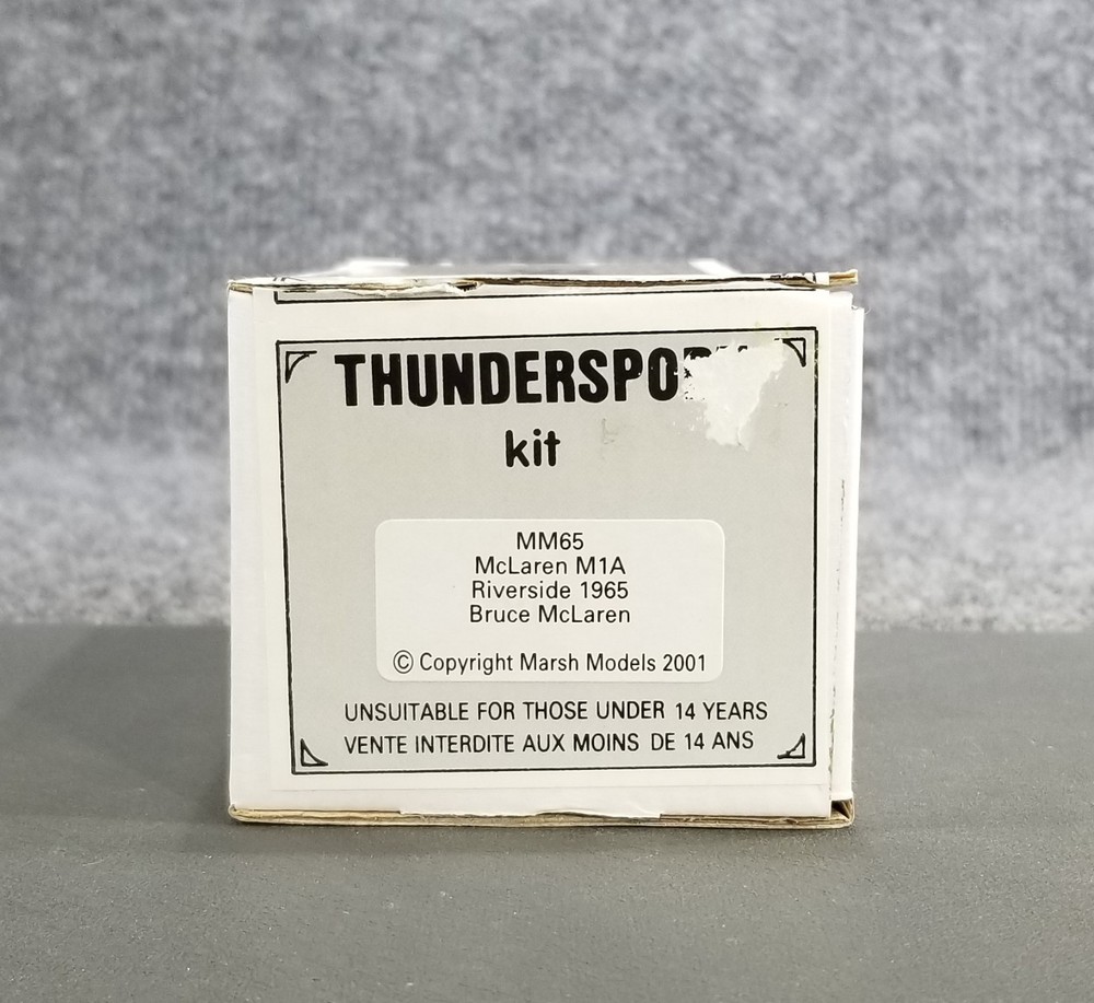 Marsh Models 1/43 Scale Kit MM65 McLaren M1A Riverside 1965 McLaren Thundersport