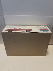 Monogram 1957 Corvette Molded in Red Kit # 2227 Open Box