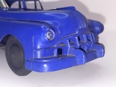 1950 Pontiac Chieftain Wind-Up BO Headlights MARX 1/20 Blue VF-XLNT