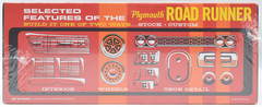 AMT 1968 Plymouth Road Runner Customizing Kit 1:25 Plastic Model Car Kit 1363