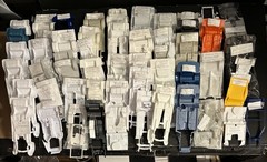 INTERIOR TUBS, (69) CHASSIS (52) Lot Sale All Identified But 6 Model Car Parts