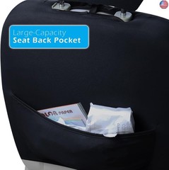 Champlus Car Seat Covers, Carbon Fibre and Durable Breathable Mesh 2 Front