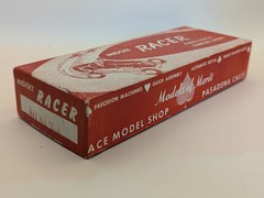 1950’s Ace Products Midget RACER Wooden Model Kit Box – BOX ONLY