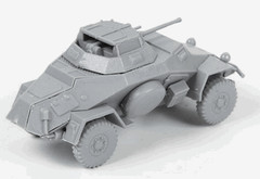 1/100 German Light Armored Car Sd.kfz.222 Zvezda 6157 Model kit (Art of Tactic)