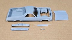 ABS-LIKE RESIN 3D PRINTED 1/25 1973 CHEVROLET EL CAMINO BODY AND RELATED PARTS