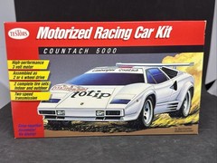 Vintage Rare Testors Motorized Racing Car Kit Lamborghini Countach 5000 New
