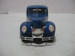 AMT Blue 1939 Ford Tudor Sedan 1/25 Scale Built Model Kit #240