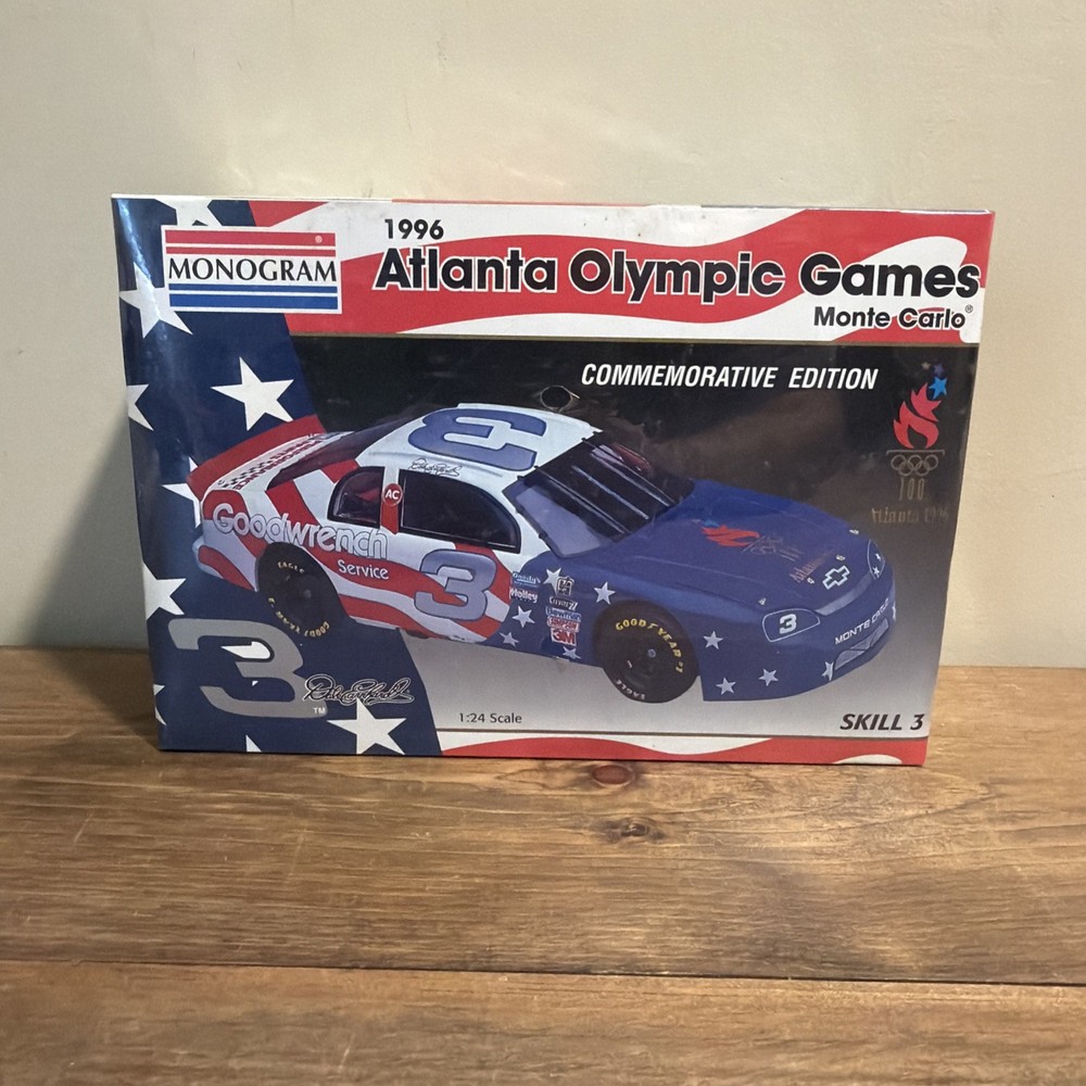 Monogram Dale Earnhardt 1996 Atlanta Olympic Games Chevy Monte Carlo 1:24 Sealed