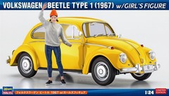Hasegawa 1/24 VW Beetle 1967 w/Girls Figure Plastic Model SP620 (Car)