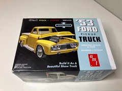 AMT Trophy Series ’53 Ford Pickup 3’n1 1:25 Plastic Kit Hood/Tailgate #AMT882/12