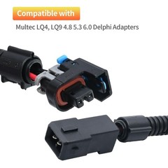 8Pcs LS1 LS6 LT1 EV1 Injector Harness，Pigtails to Multec LQ4, LQ9 4.8 5.3 6.0 De