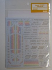 SHUNKO Decal Sheet 1:24 Scale Apple Computer Porsche 935K3 1980 IMSA # SHK-D465