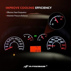 A-Premium Engine Coolant Radiator Reservoir Hose Upper Compatible with Ford