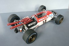 1/25 66 BARDAHL EAGLE RUBY VERSION RESIN/WHITE METAL KIT, INDY RESIN, USAC, CART