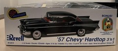Revell ’57 Chevy Hardtop 3’n1 1:12 Plastic Unassembled Model Kit 85-2619