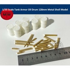 1/35 Scale Tank Armor Oil Drum 128mm Metal Shell Model Kit Scene DIY